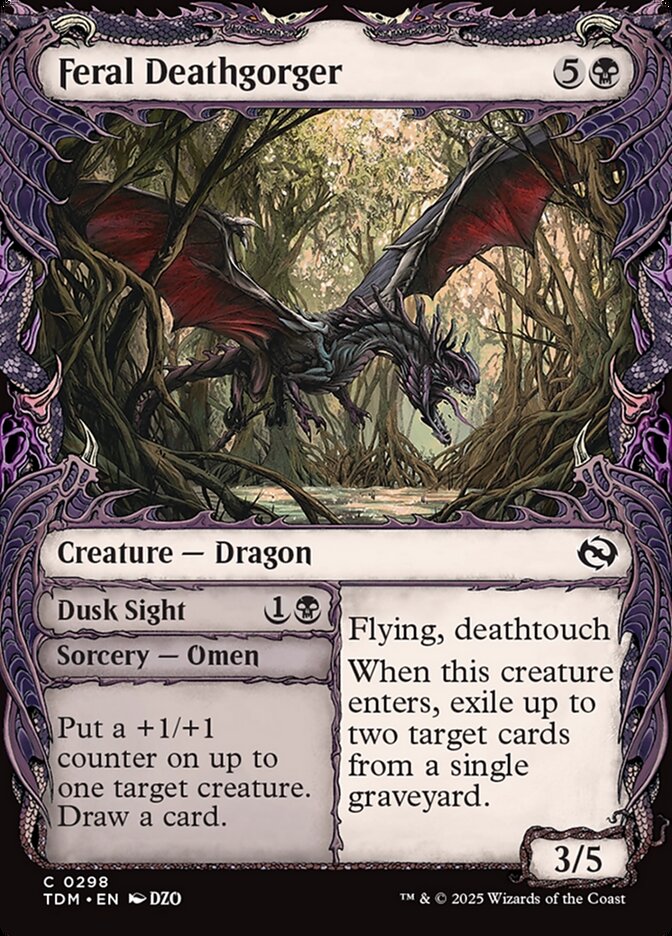 Feral Deathgorger // Dusk Sight front