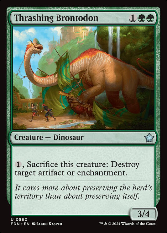 Thrashing Brontodon front