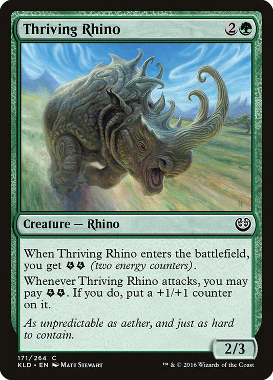 Thriving Rhino front