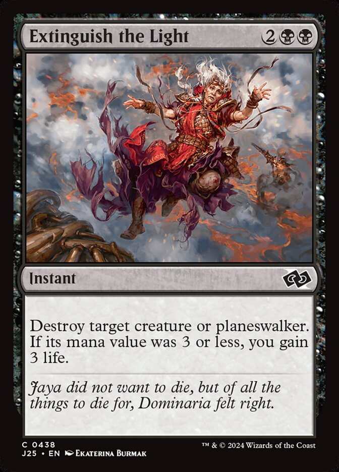 Extinguish the Light front