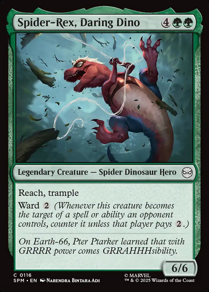 Spider-Rex, Daring Dino front