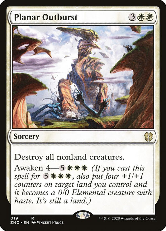 Planar Outburst front