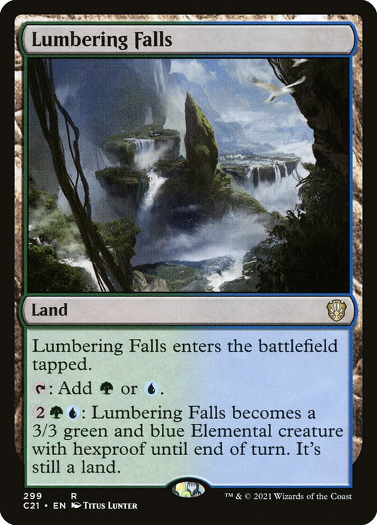 Lumbering Falls front