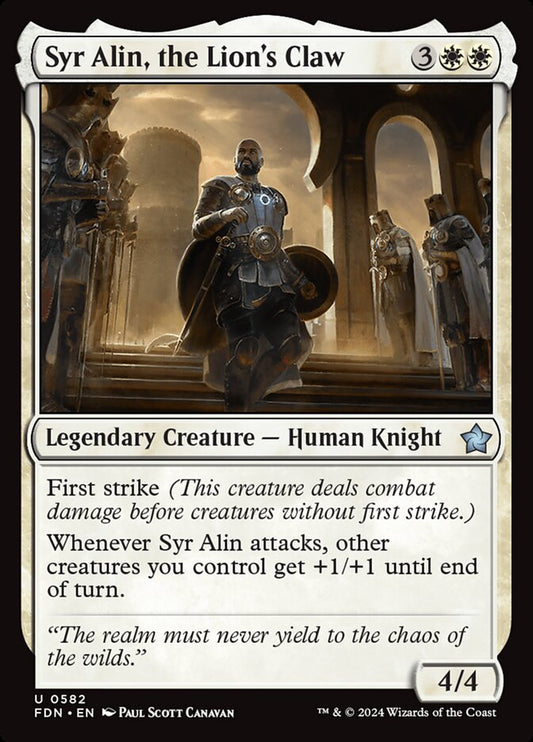 Syr Alin, the Lion's Claw front