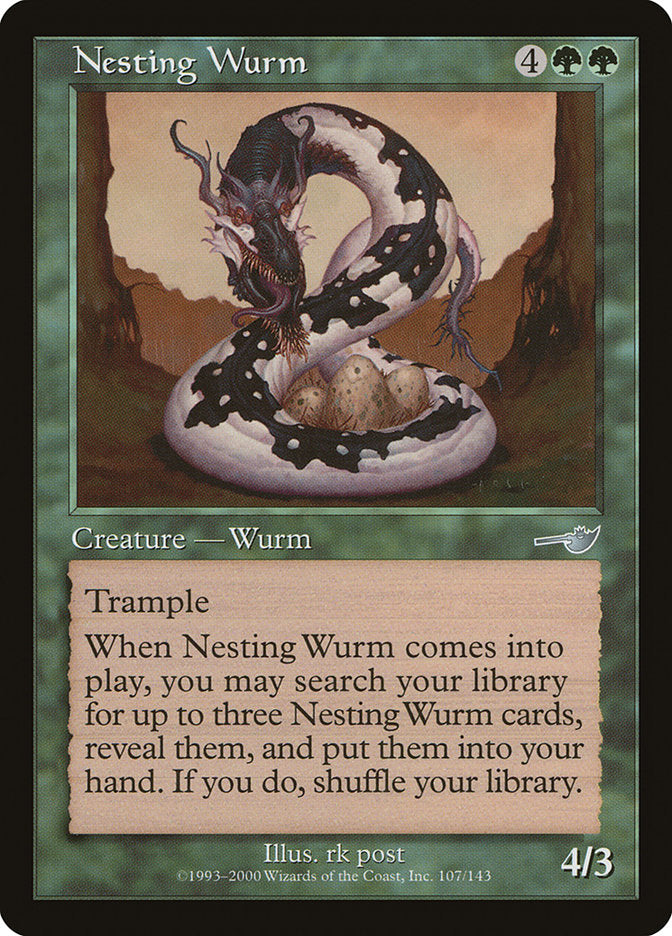 Nesting Wurm front