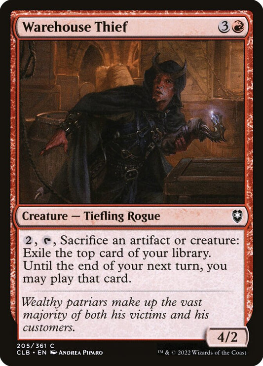 Warehouse Thief front
