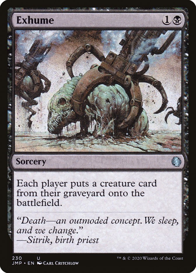 Exhume front