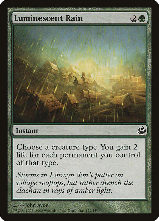 Luminescent Rain front
