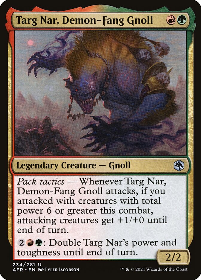 Targ Nar, Demon-Fang Gnoll front