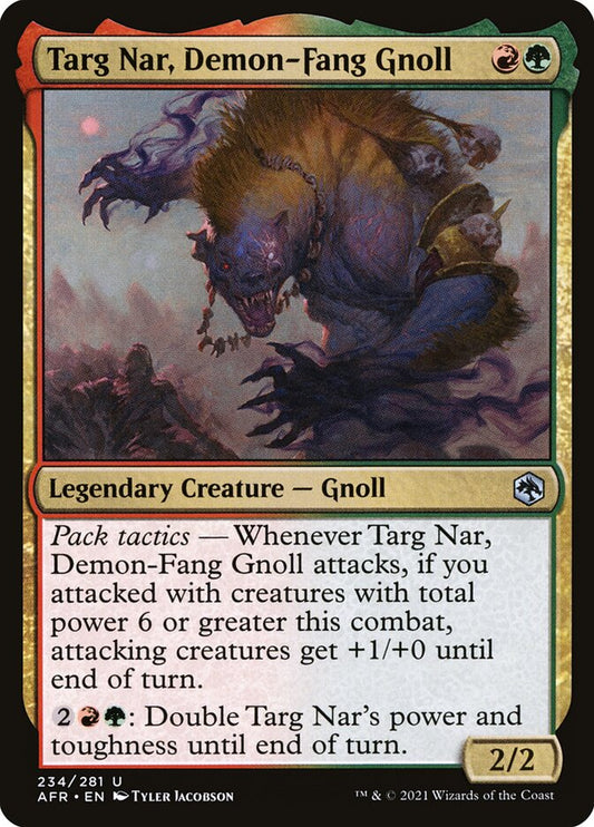 Targ Nar, Demon-Fang Gnoll front