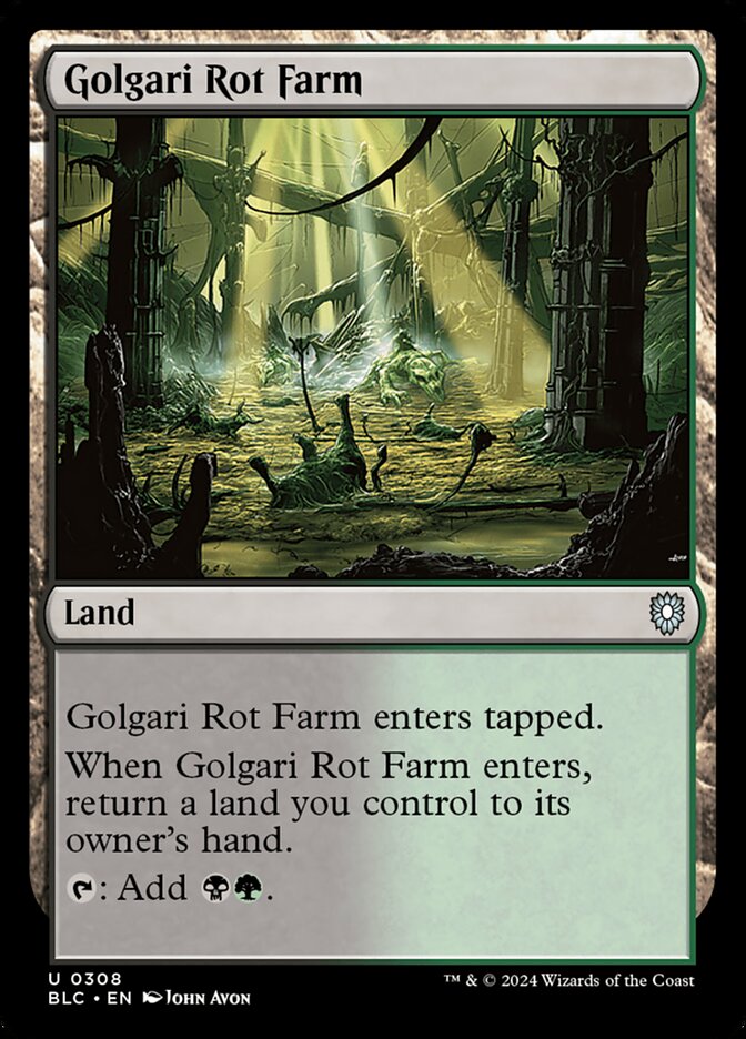 Golgari Rot Farm front