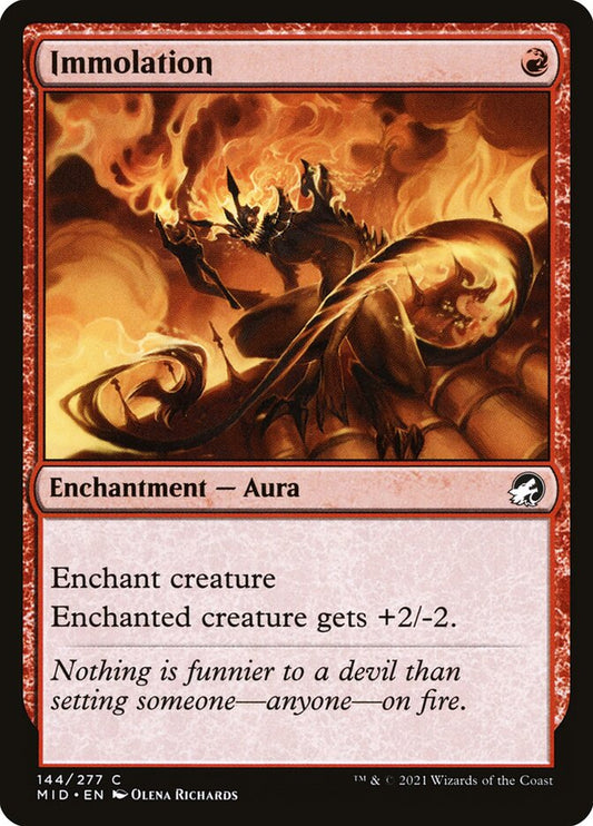 Immolation front