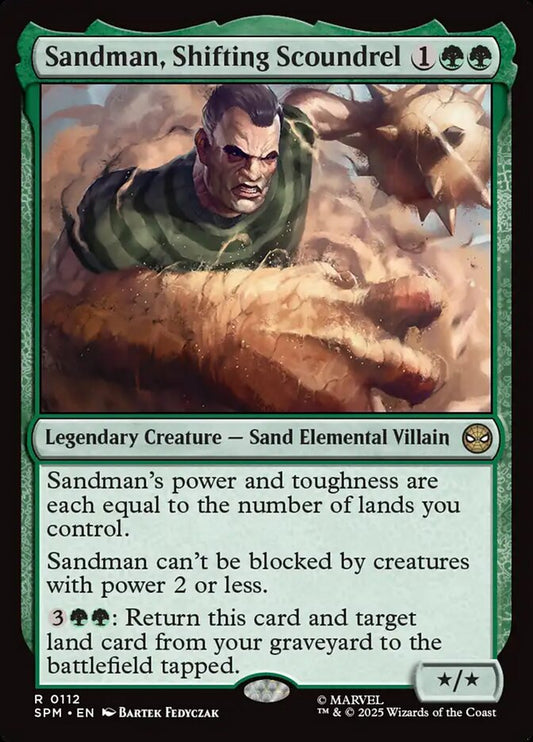 Sandman, Shifting Scoundrel front