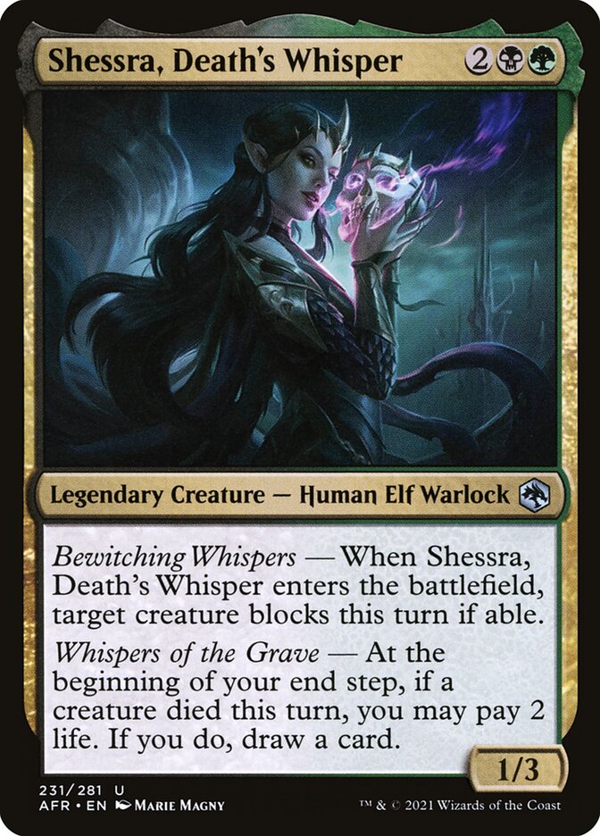 Shessra, Death's Whisper front