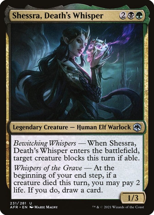 Shessra, Death's Whisper front
