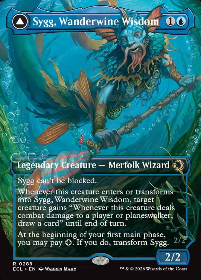 Sygg, Wanderwine Wisdom // Sygg, Wanderbrine Shield (Full Art)
