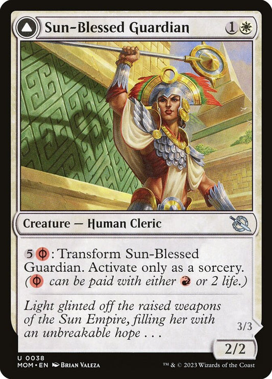 Sun-Blessed Guardian // Furnace-Blessed Conqueror front