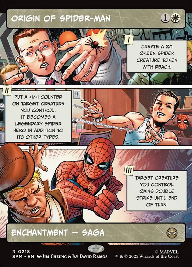 Origin of Spider-Man front