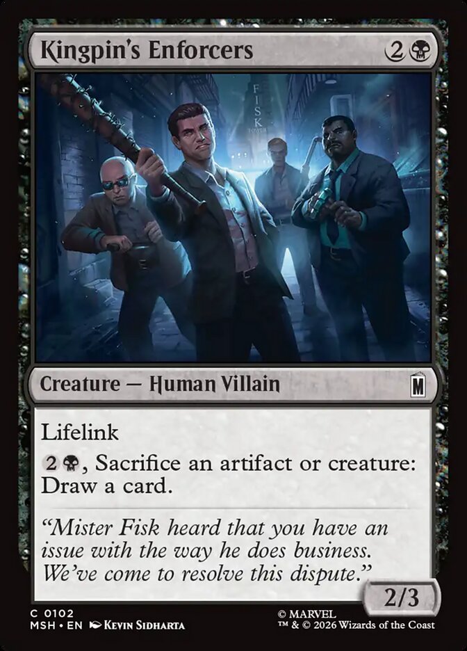 Kingpin's Enforcers front