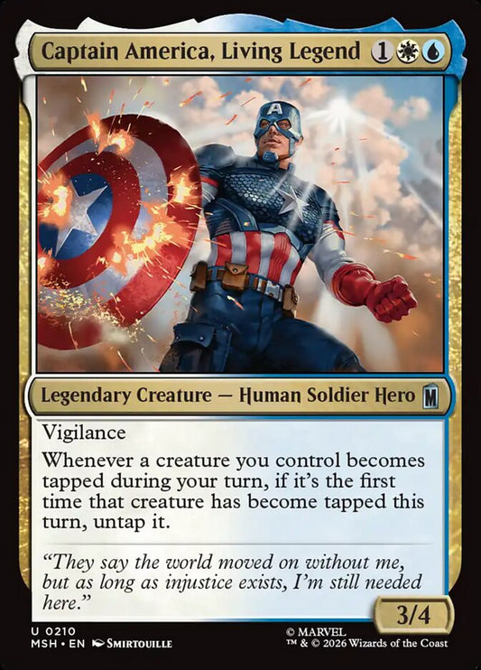 Captain America, Living Legend front