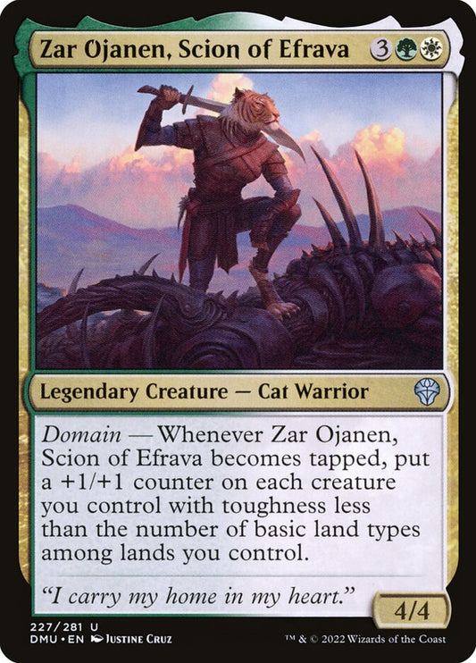 Zar Ojanen, Scion of Efrava front