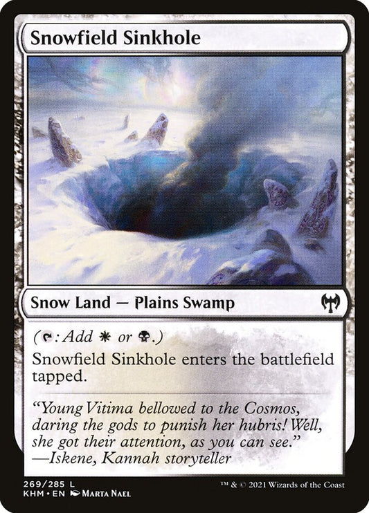Snowfield Sinkhole front