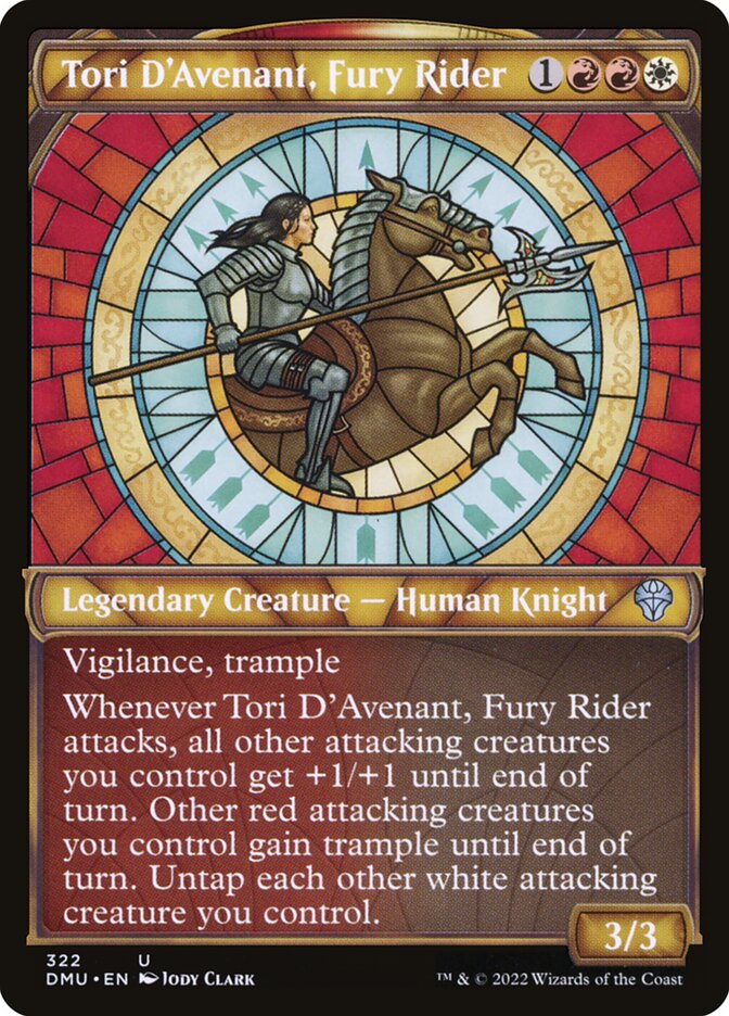 Tori D'Avenant, Fury Rider front