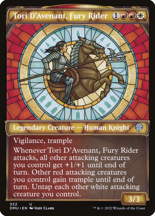 Tori D'Avenant, Fury Rider front