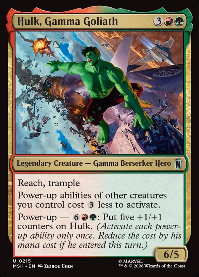 Hulk, Gamma Goliath front