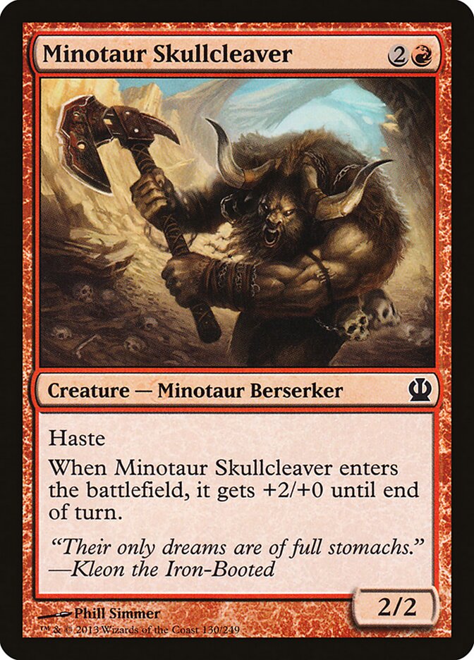 Minotaur Skullcleaver front