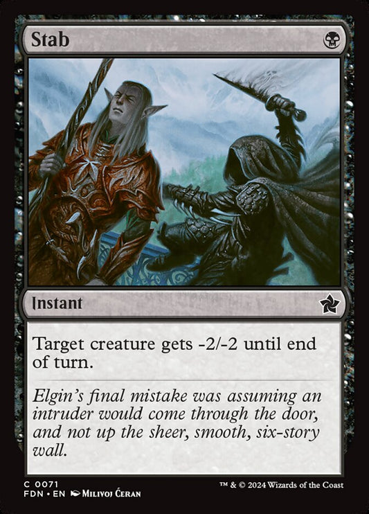 Stab front