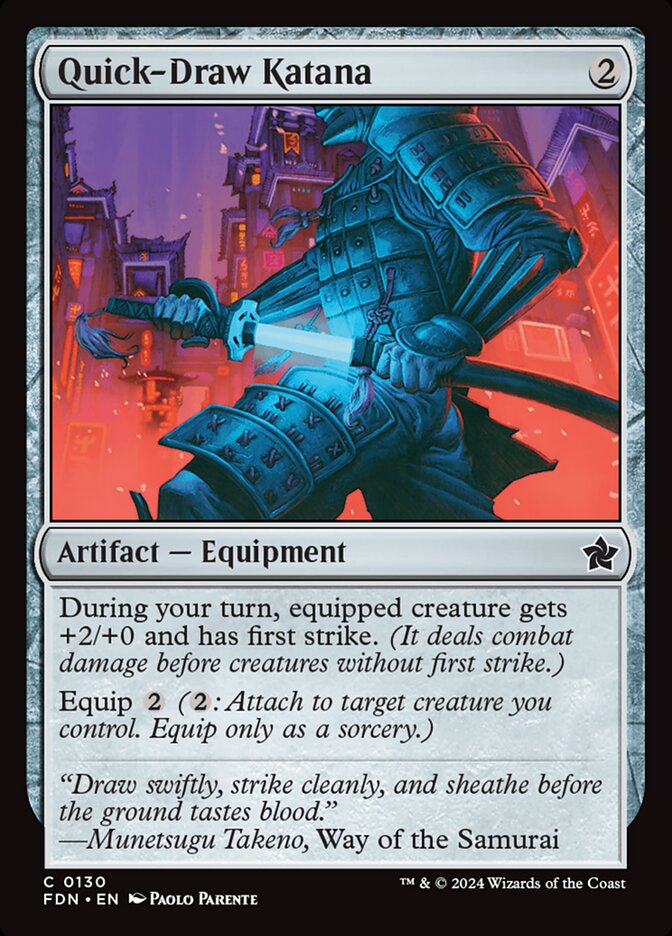 Quick-Draw Katana front