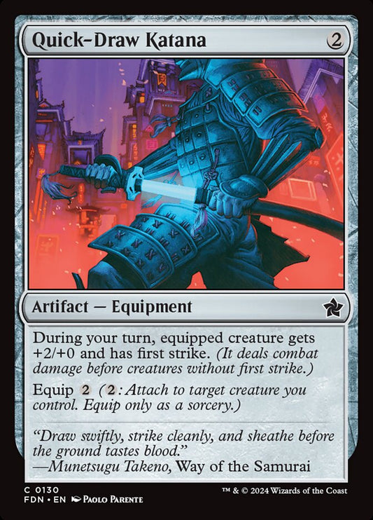 Quick-Draw Katana front