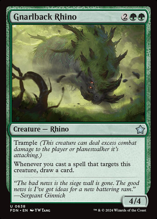 Gnarlback Rhino front