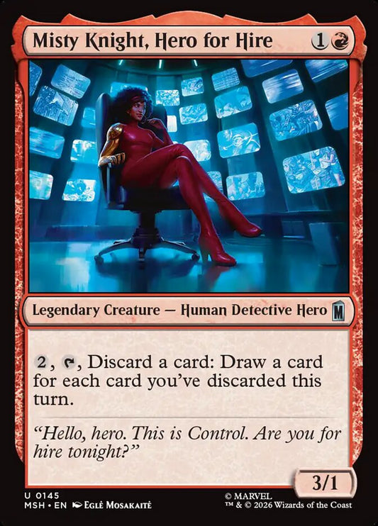 Misty Knight, Hero for Hire front