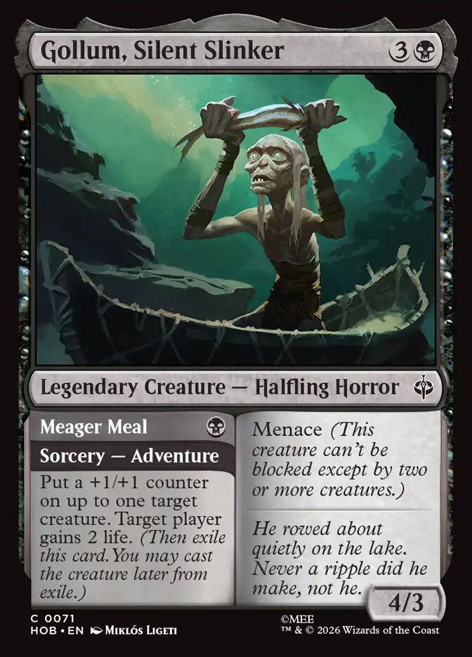Gollum, Silent Slinker // Meager Meal front