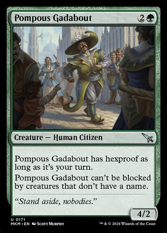 Pompous Gadabout front
