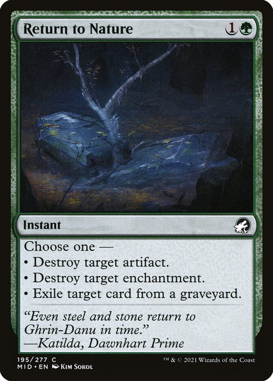 Return to Nature front