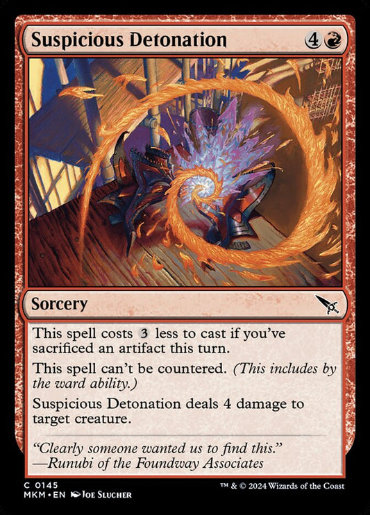 Suspicious Detonation front