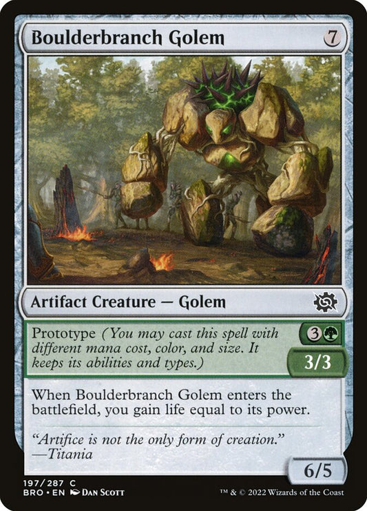 Boulderbranch Golem front