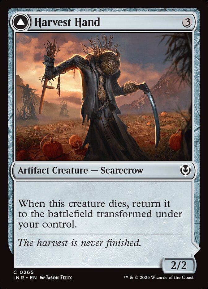 Harvest Hand // Scrounged Scythe front