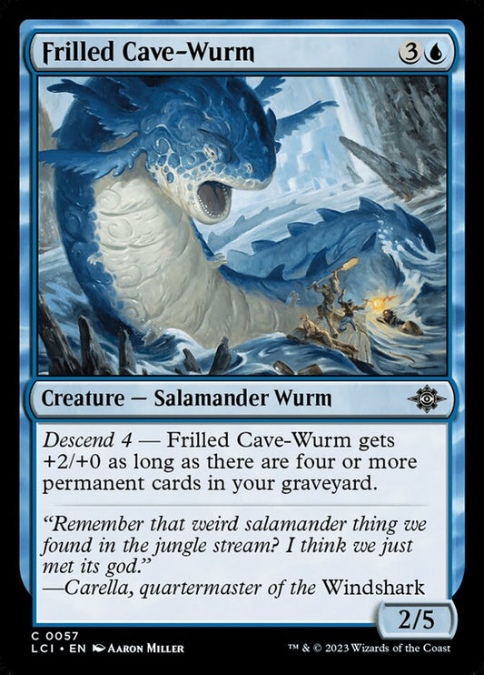 Frilled Cave-Wurm front