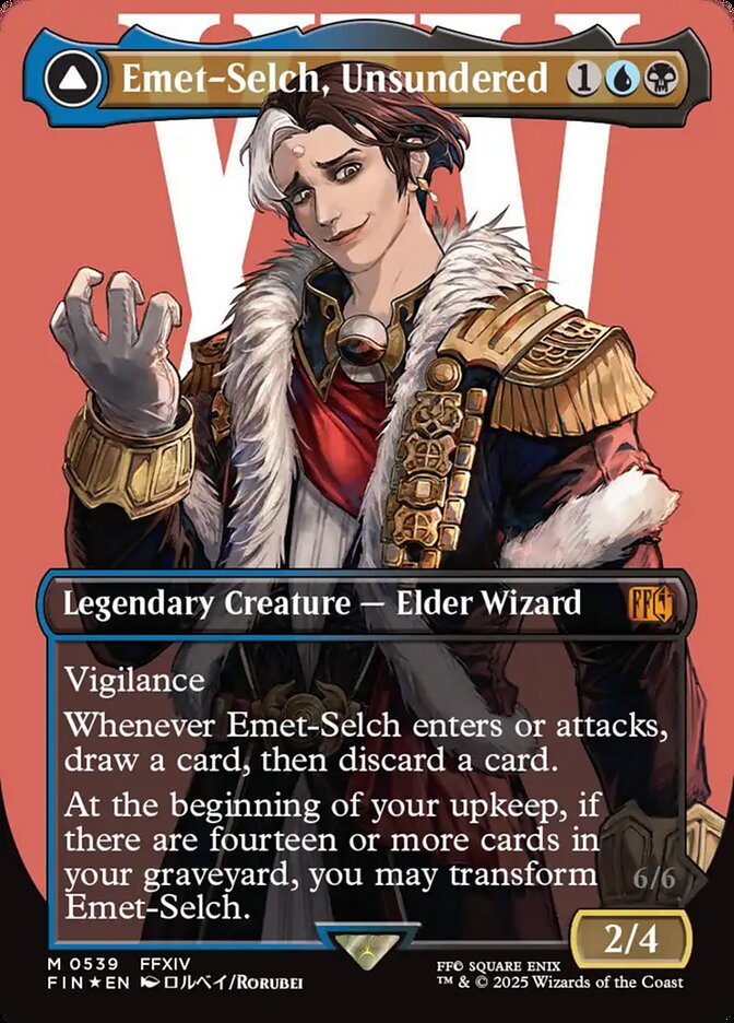 Emet-Selch, Unsundered // Hades, Sorcerer of Eld front