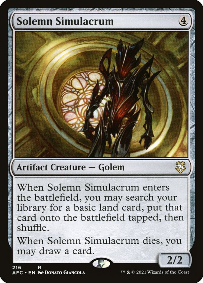 Solemn Simulacrum front