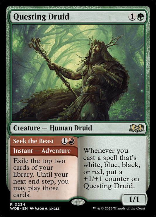 Questing Druid // Seek the Beast front