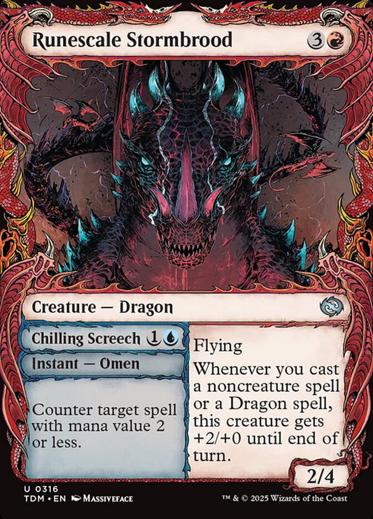 Runescale Stormbrood // Chilling Screech front