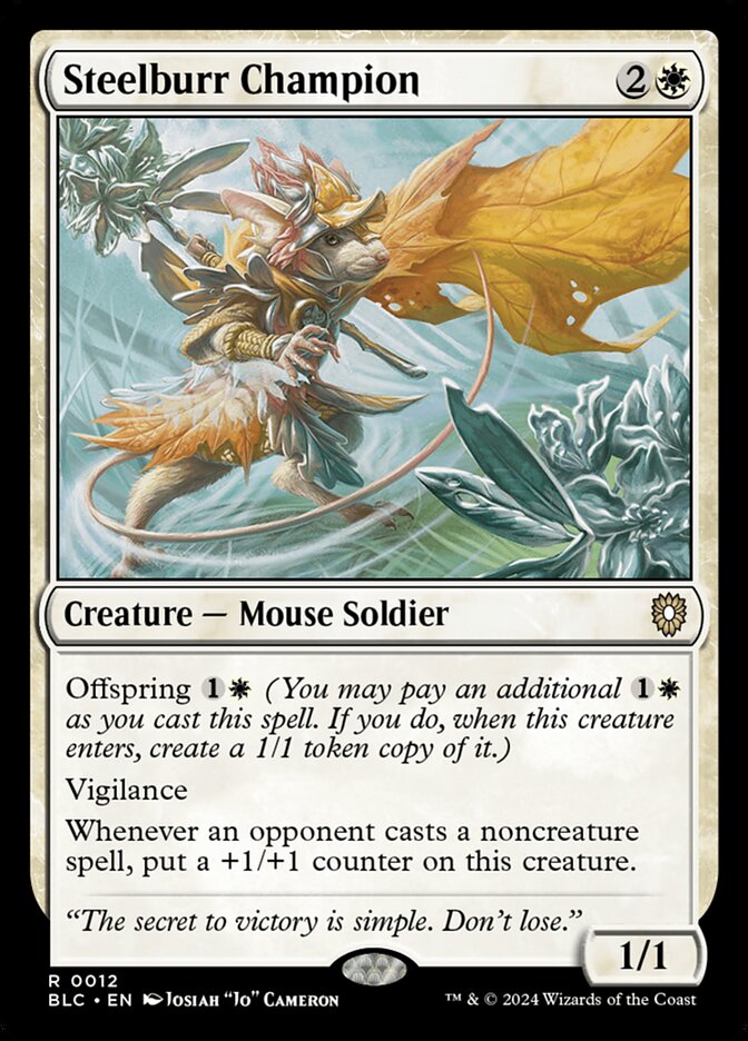 Steelburr Champion front
