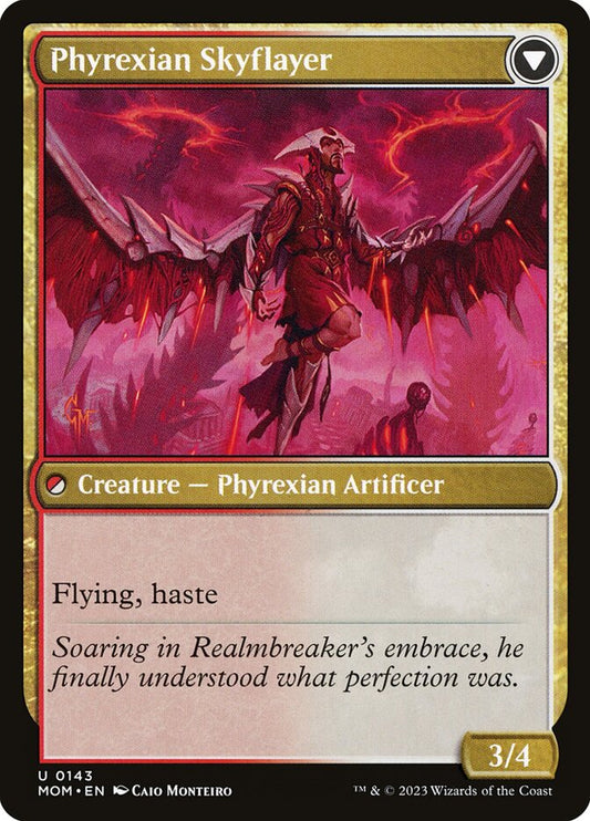 Harried Artisan // Phyrexian Skyflayer back