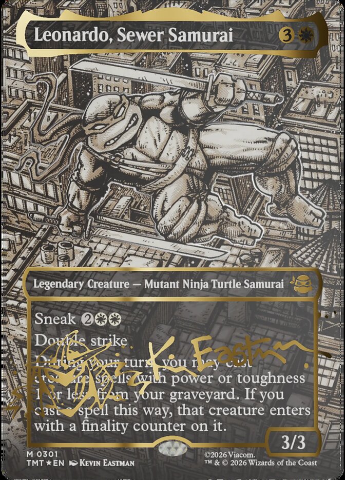 Leonardo, Sewer Samurai front