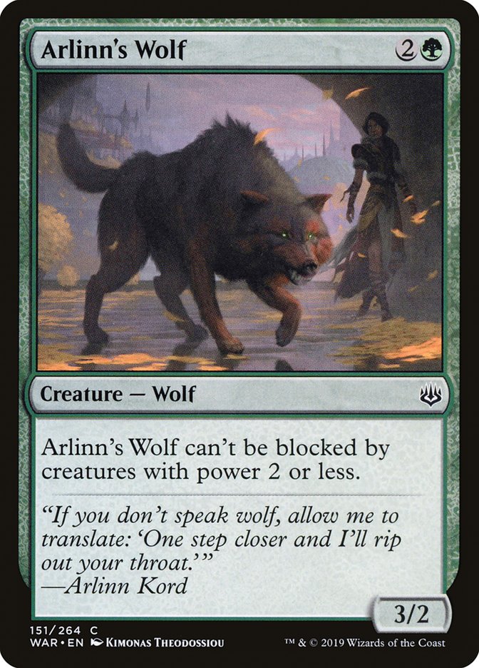 Arlinn's Wolf front